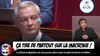 Bruno Le Maire se fait ÉTRILLER par les députés ET les sénateurs déficit budgétaire [upl. by Natsrik]