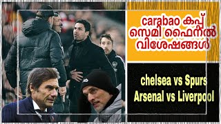 Tuchel vs Conte  Klopp vs Arteta  Carabao Cup വിശേഷങ്ങൾ  Carabao Cup semi final [upl. by Eleanora]