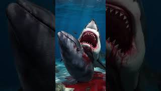 Great White Shark vs Dolphin vs Crocodile Sperm Whale Walrus Humpback Whale Whale Shark Battle [upl. by Lytsirhc]