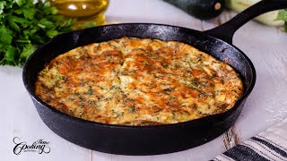 Crustless Zucchini Quiche  Easy and Healthy Zucchini Recipe [upl. by Milly]