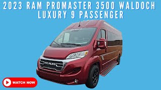 New 2023 RAM ProMaster 3500 Waldoch Luxury 9 Passenger  Conversion Van [upl. by Garik147]