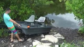 Fishing On Bass Hunter Bass Baby 2hp Suzuki [upl. by Everard]