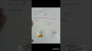 Sequential Chemical Analysis  Test of Acetone  24 dinitrophenylhydrazone amp Semicarbazone [upl. by Coffey613]