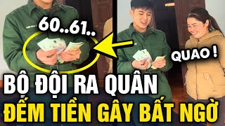 Con trai ĐI BỘ ĐỘI VỀ mang cả CỌC TIỀN 500K đưa mẹ dân mạng TRẦM TRỒ vì số tiền KHỦNG  Tin 3 Phút [upl. by Ralip]