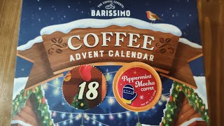 Barissimo Coffee Advent Calendar Day 18 Peppermint Mocha [upl. by Burnham]