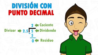 DIVISIÓN CON PUNTO DECIMAL Super Facil  Para principiantes [upl. by Fortunio513]