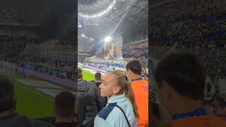 Fabrizio Ravanelli and Pierre Ducrocq tifo before Le Classique Marseille vs PSG  Stade Velodrome [upl. by Fortunia61]