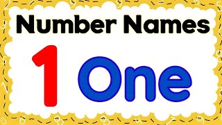 Number names  Number Names 1 10  Number spelling  Learn Numbers  Numbers 1 to 10  numbername [upl. by Justinian]