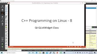 C Programming on Linux Qt QListWidget Example [upl. by Mich]