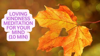 Loving Kindness For Your Mind Practice  10 Min Meditation For Your Mental WellBeing  Happiness [upl. by Ayikal]