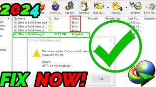 🔧 Fix HTTP11 403 Forbidden amp No Permission to Download Errors in IDM Updated [upl. by Hanan935]