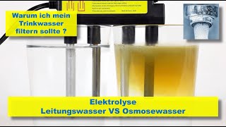 Elektrolyse  Leitungswasser vs Osmosewasser Der ultimative Test [upl. by Caressa]