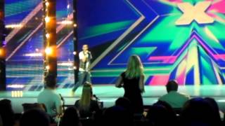 Britney dancing to X Factor contestant [upl. by Anatlus]