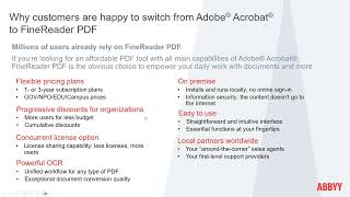 ABBYY FineReader PDF as a powerful Adobe Acrobat Alternative [upl. by Theadora]