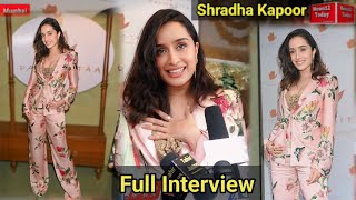 Shraddha Kapoor Full Interview on Her Masi Padmini Kolhapure New Store Padmasita Lainch at Juhu [upl. by Akiemahs]