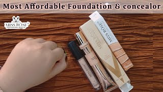 Miss Rose Silk Flawless Foundation Review  Affordable Foundation amp Concealor  Best Foundation [upl. by Erasmus33]