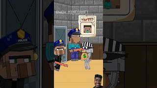 Escape From Prison Challenge Stupid Villager Wanted Baby Steve youtubeshorts shortsviral [upl. by Aiekahs]