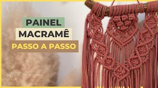 PAINEL MACRAME PASSO A PASSO [upl. by Fennessy]