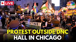 DNC 2024 LIVE Thousands of Activists Protest in Chicago at Democratic Convention Day 1  Gaza N18G [upl. by Conlee]