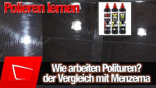 Polieren lernen  Welche Ergebnisse erzielen unterschiedliche Polituren Menzerna 1000 2500 3500 [upl. by Schellens553]