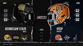 Kennesaw State at UTEP [upl. by Alliw]