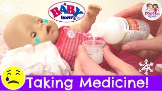 🤒Baby Born TWIN Gets Medicine to Feel Better 💊 Day 4  Baby Born Advent Calendar Series🌲 [upl. by Nit190]