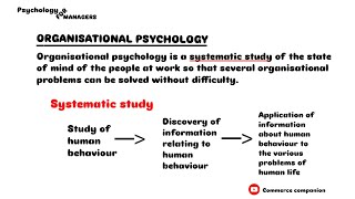 Organisational behaviour  psychology for managers  BCom 1  PU [upl. by Franzen]