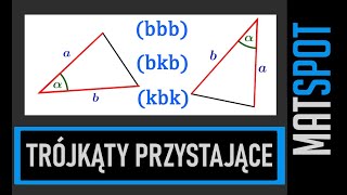 Trójkąty przystające  cechy przystawania [upl. by Mannuela]