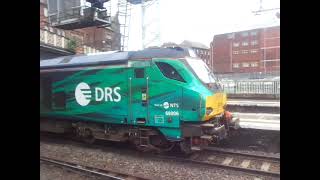 The Class 68 DRS No68006 Pride of the North with Network Rail Wagons was passing at Carlisle [upl. by Elesig349]