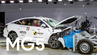 ANCAP safety amp crash testing a MG5 [upl. by Aihcela1]