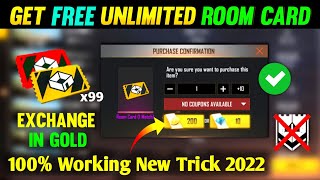 How to Get Unlimited Custom Room Card New Trick 2022  Unlimited Custom kaise milega  Ff room card [upl. by Amaleta]