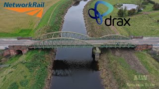 Class 66 Drax amp the Aire Bridge £21 million Network Rail upgrade on Hull amp Barnsley Railway Ep12 [upl. by Gudrin]