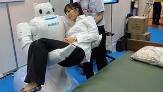 RIBA II Care Support Robot For Lifting Patients DigInfo [upl. by Odlopoel]