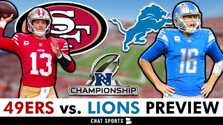 49ers vs Lions Preview Prediction Deebo Samuel Injury Update Keys To Game NFC Championship 2024 [upl. by Aicila619]