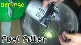 How To Change Fuel Filter On Citroën Berlingo [upl. by Drye]