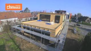 Opbouw houtskeletbouw kijkwoning De Pinte timelapse [upl. by Viveca966]