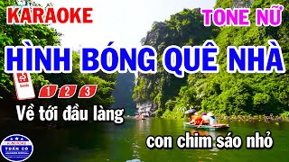 Karaoke Hình Bóng Quê Nhà Tone Nữ Nhạc Sống Cha Cha [upl. by Dumas]