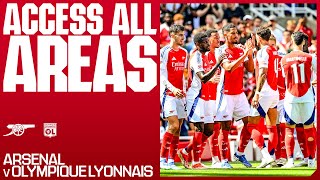 ACCESS ALL AREAS  Arsenal vs Lyon 20  2 goals Calafioris debut amp trophy lift  Emirates Cup [upl. by Aiello]