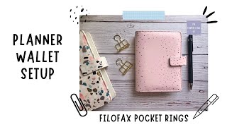 Planner Wallet  Filofax Pocket Rings OntheGo Planner [upl. by Yumuk]