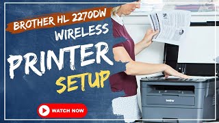 Brother hl 2270dw wireless printer setup [upl. by Gary]