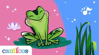 Canticos  Cucu Cantaba la rana  The Froggy Song  Aprende inglés  Educación temprana [upl. by Oniratac]