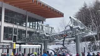 Doppelmayr Dline Chairlift Stop [upl. by Gray]