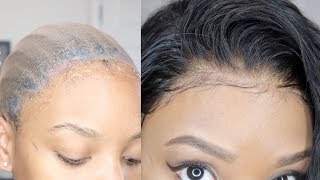 HOW TO INSTALL A LACE FRONTAL WIG WITHOUT BALD CAP ft Klaiyi Hair [upl. by Nitas]