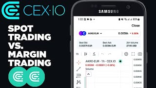 CEXIO APP  Margin Trading Vs Spot Trading  Which Is More Profitable  Best Crypto Trading App [upl. by Emory]