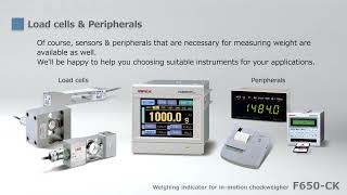 WEIGHING INDICATOR UNIPULSE F650CK [upl. by Reames]