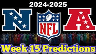 NFL Week 15 Game Predictions 2024 Predicting Every Matchup [upl. by Peterus]