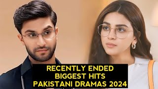 Top 5 Recently Ended Biggest Hits Pakistani Dramas 2024 [upl. by Hamirak]