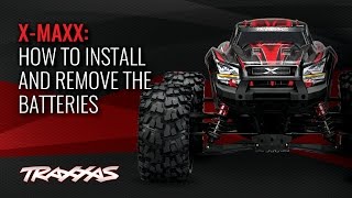 How to Install and Remove the Batteries  Traxxas XMaxx [upl. by Norabel]