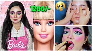 I Went to The WORST Reviewed BARBIE Doll Makeup Artist 😱 GONE WRONG 🤮 Rs 1200 [upl. by Gettings318]