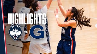 HIGHLIGHTS  UConn Women’s Basketball at Georgetown [upl. by Donnie]